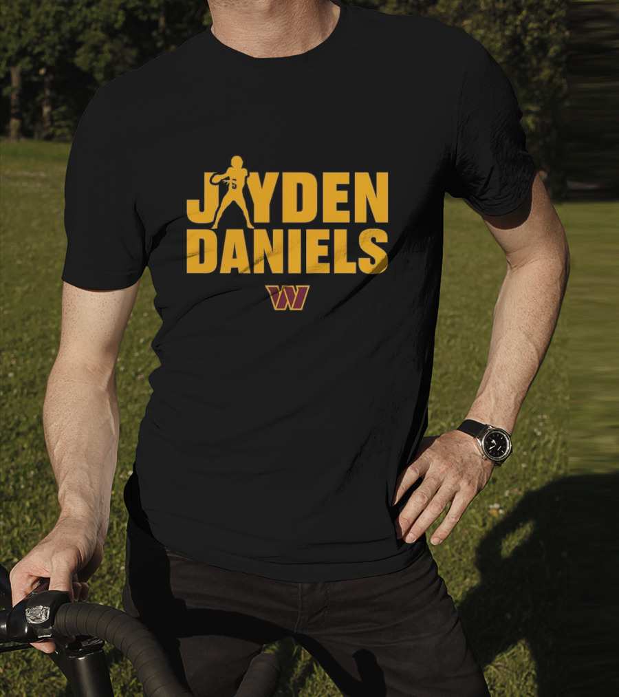 Jayden Daniels Washington Commanders Football Icon T-Shirt