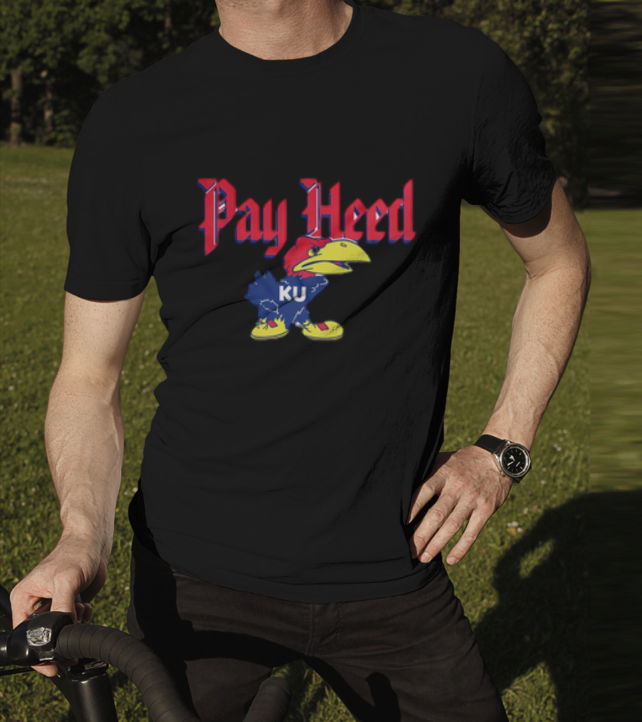 KU Jayhawk Pay Heed T-Shirt