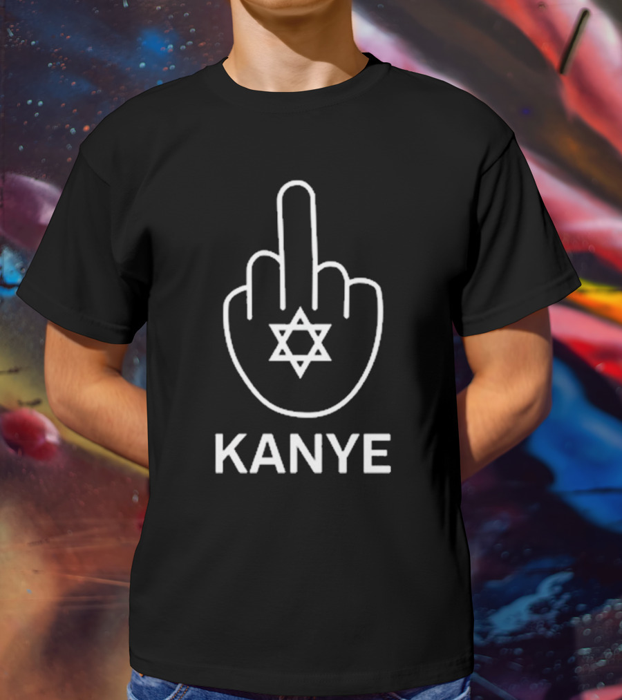 Kanye Middle Finger Star Of David 2025 T-Shirt
