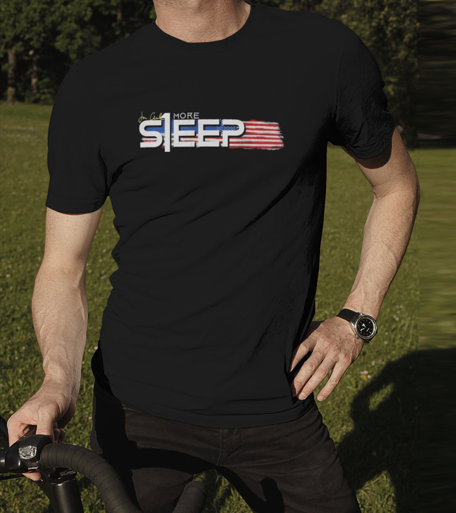 Jon Anik One More Sleep USA Flag Theme Design T-Shirt