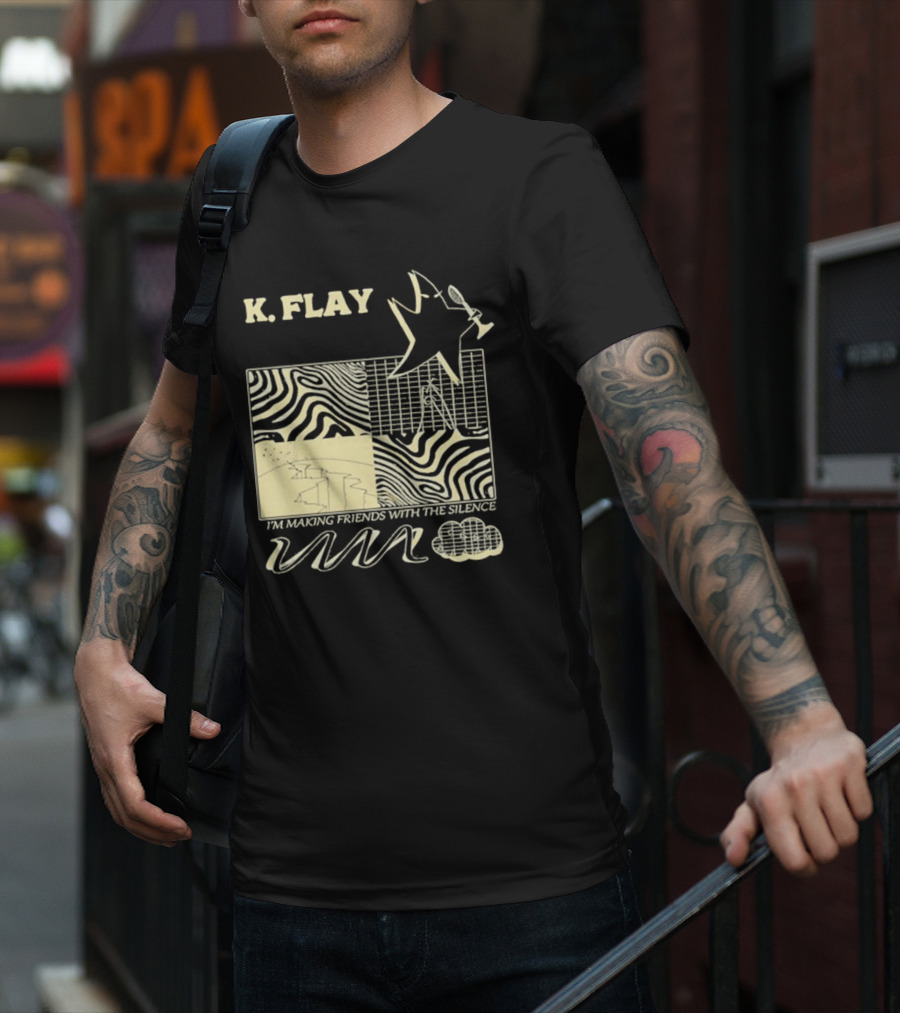 K.Flay I’m Making Friends With Silence Star Pattern 2025 Tour T-Shirt