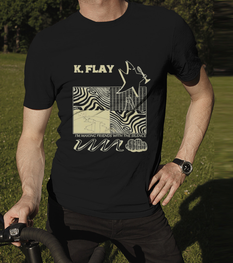 K.Flay I’m Making Friends With Silence Star Pattern 2025 Tour T-Shirt