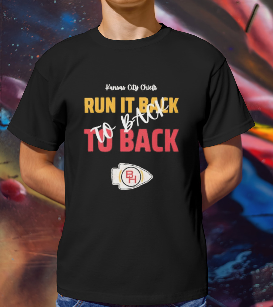 Kansas City Chiefs Run It Back To Back To Back T-Shirt
