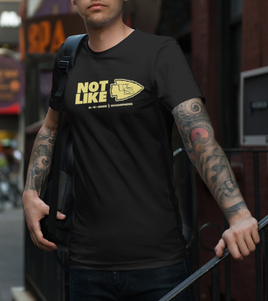 Kansas City Not Like Us Arrowhead Symbol 2-9-2025 T-Shirt