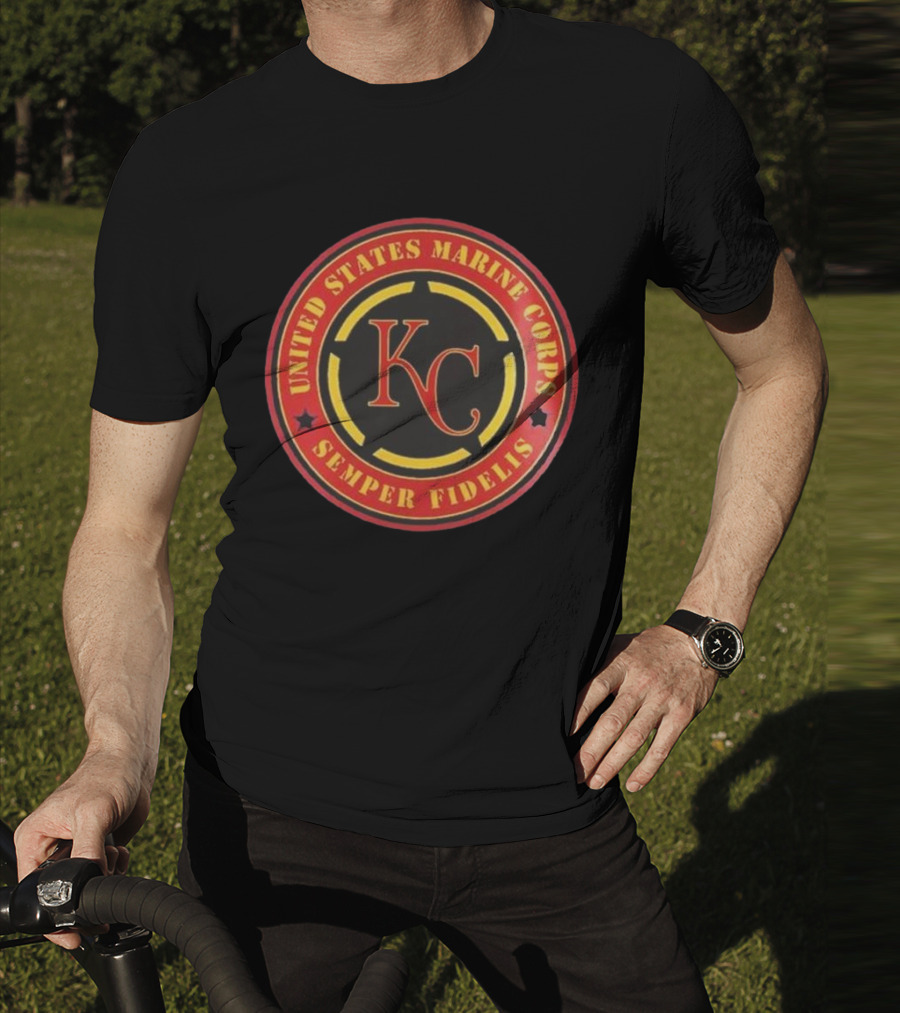 Kansas City Royals MLB United States Marine Corps Semper Fidelis Military Appreciation Night 2025 T-Shirt