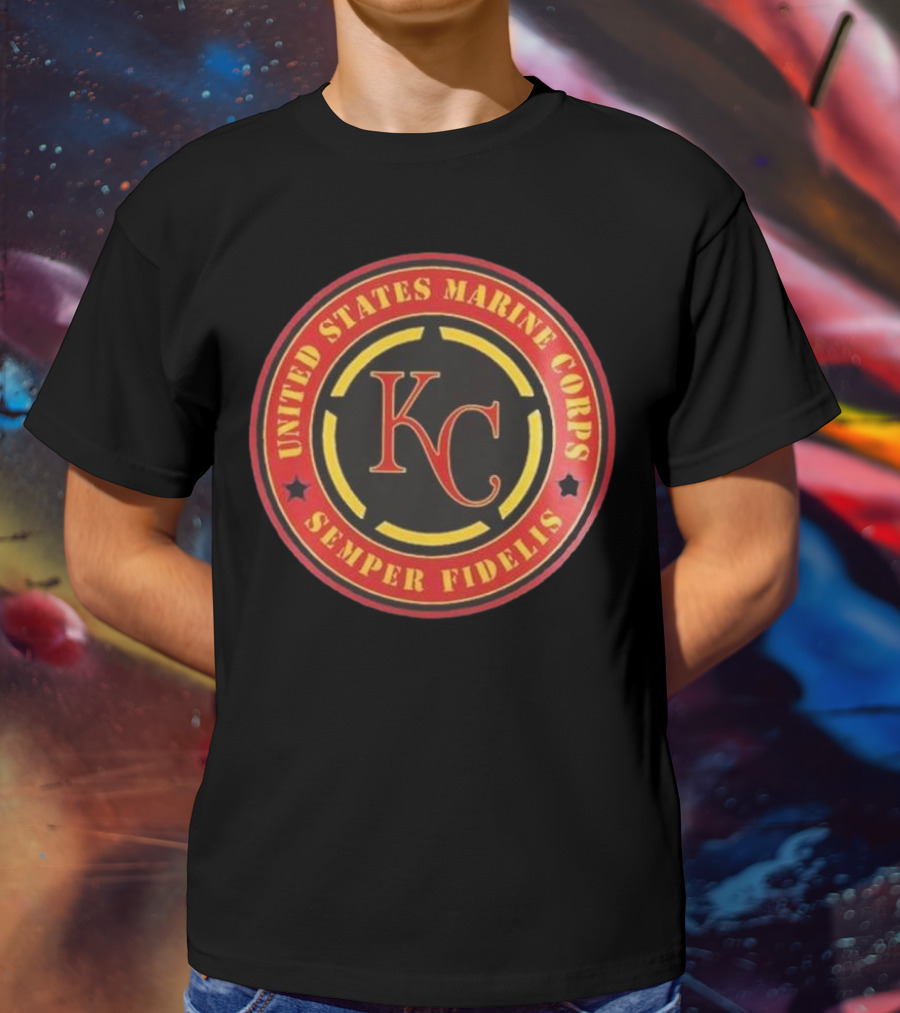 Kansas City Royals MLB United States Marine Corps Semper Fidelis Military Appreciation Night 2025 T-Shirt