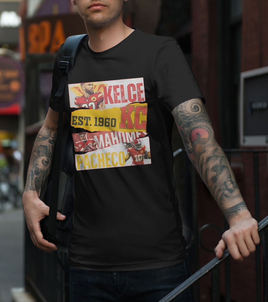 Kelce Mahomes Pacheco KC Est 1960 T-Shirt