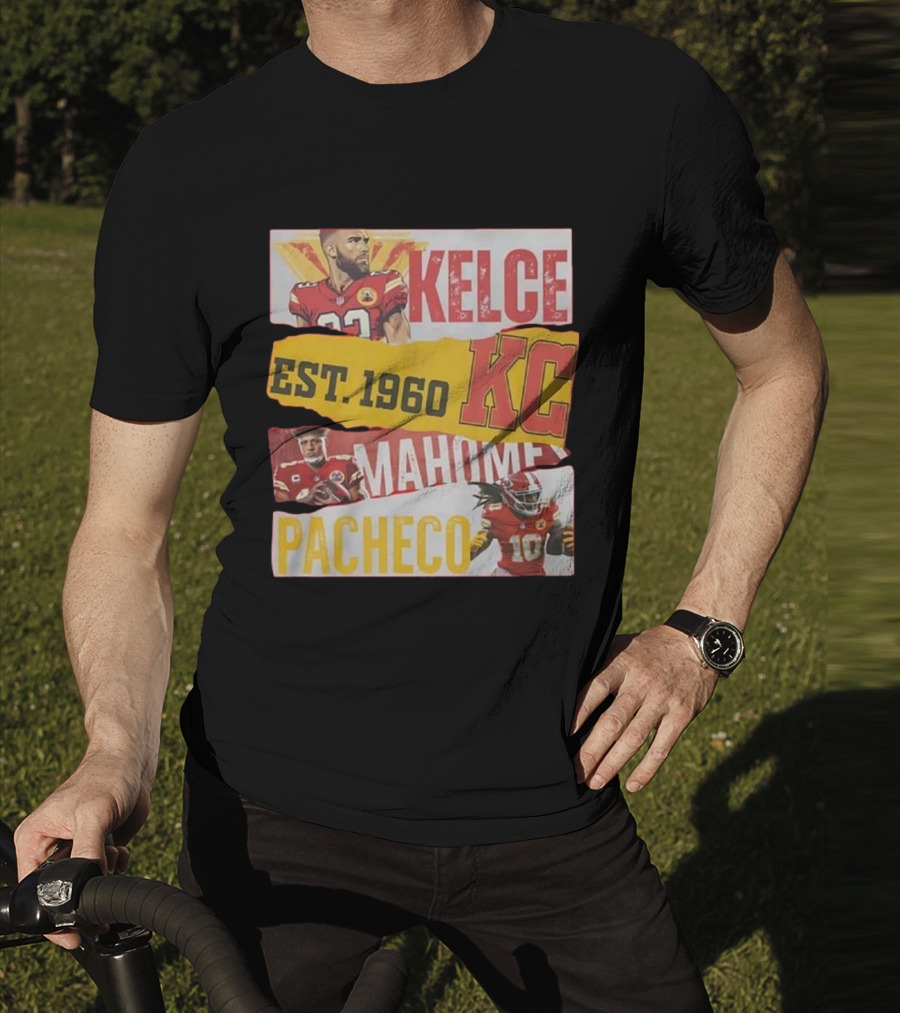 Kelce Mahomes Pacheco KC Est 1960 T-Shirt
