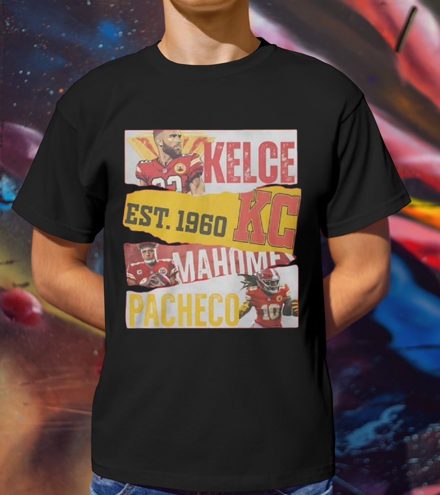 Kelce Mahomes Pacheco KC Est 1960 T-Shirt