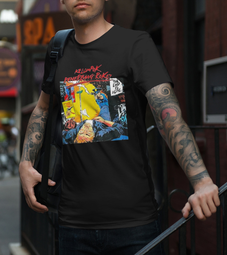 Kelompok Penerbang Roket The End Is Here Mati Muda Comic Style T-Shirt