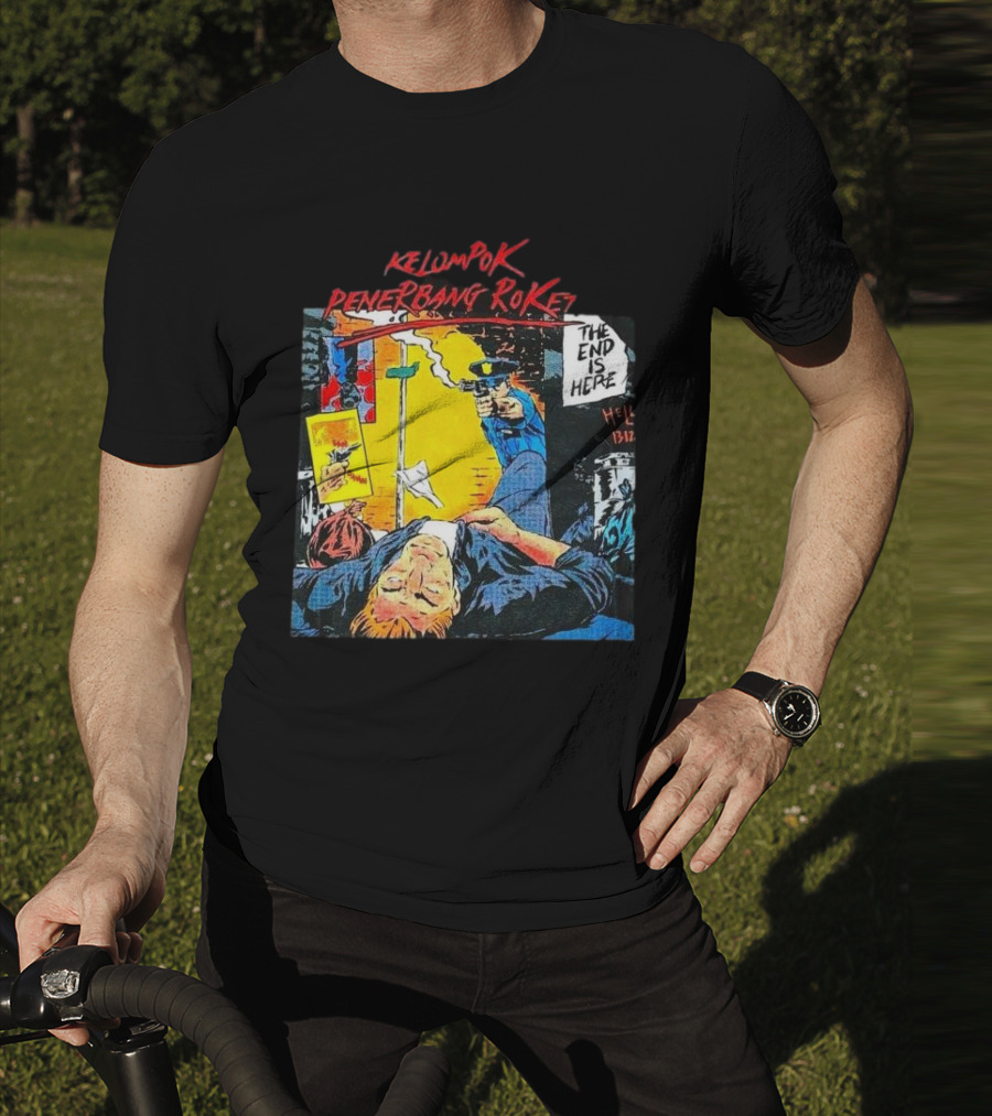 Kelompok Penerbang Roket The End Is Here Mati Muda Comic Style T-Shirt