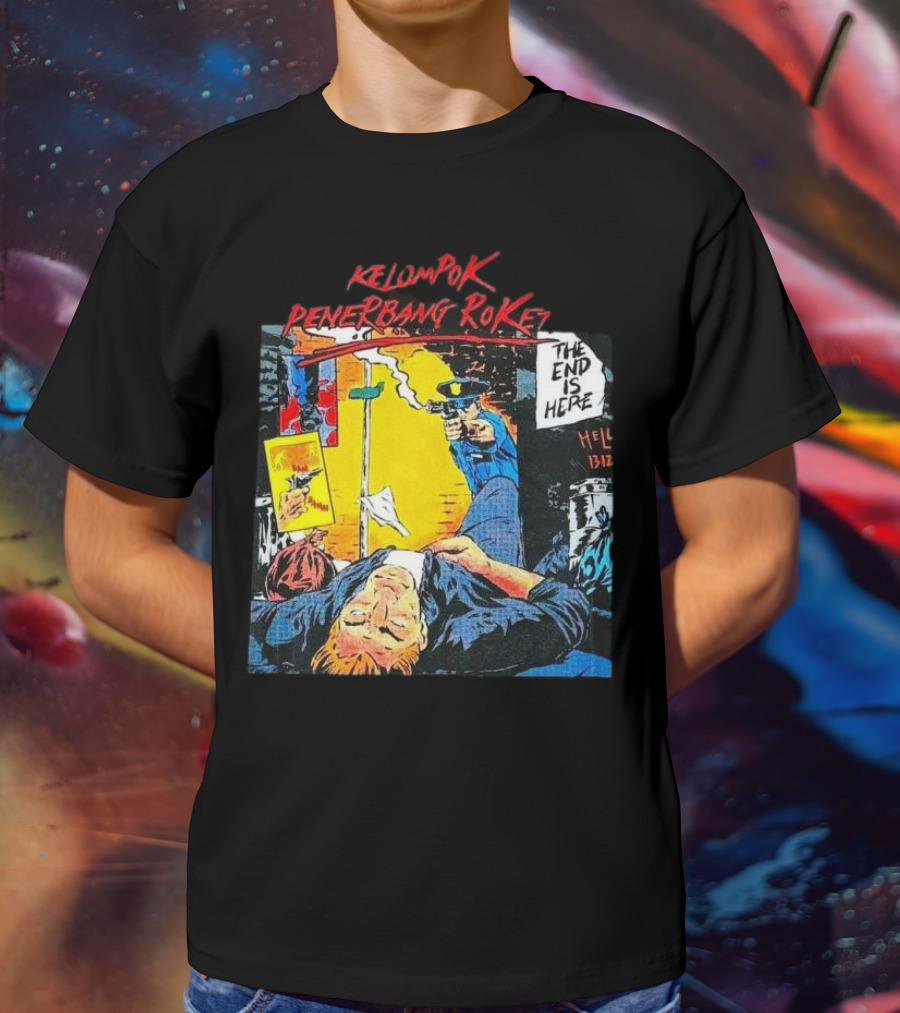 Kelompok Penerbang Roket The End Is Here Mati Muda Comic Style T-Shirt