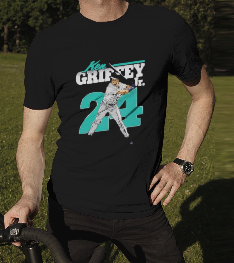 Ken Griffey Jr. Seattle Mariners 24 Retro Vintage Baseball Player T-Shirt