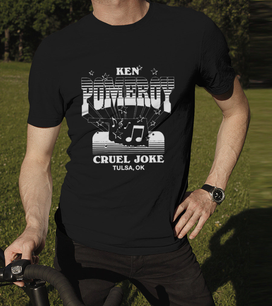 Ken Pomeroy Tulsa OK Cruel Joke Rodeo Music Notes And Stars T-Shirt