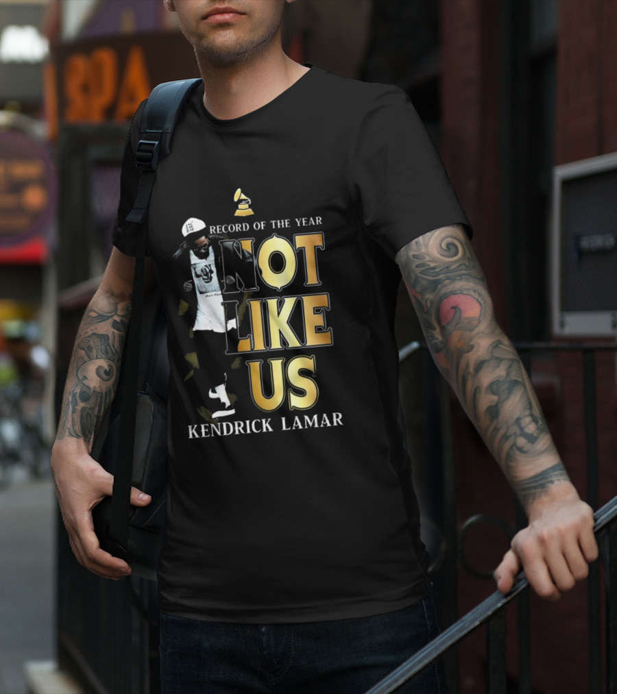Kendrick Lamar Not Like Us Record Of The Year Grammy T-Shirt
