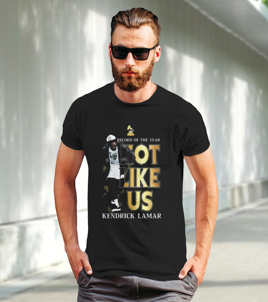 Kendrick Lamar Not Like Us Record Of The Year Grammy T-Shirt