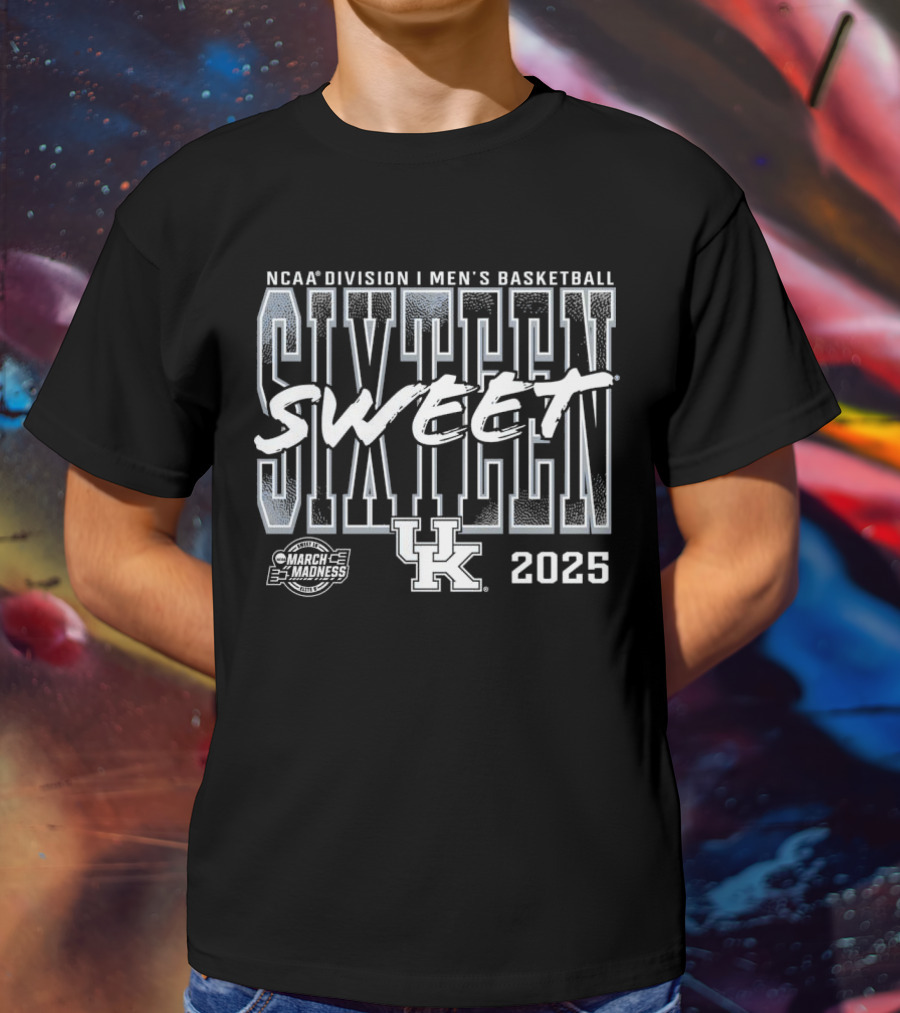 NCAA Division I Men's Basketball Sweet Sixteen Kentucky 2025 March Madness T-Shirt