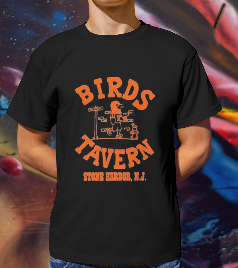 BIRDS TAVERN Stone Harbor N.J. T-Shirt