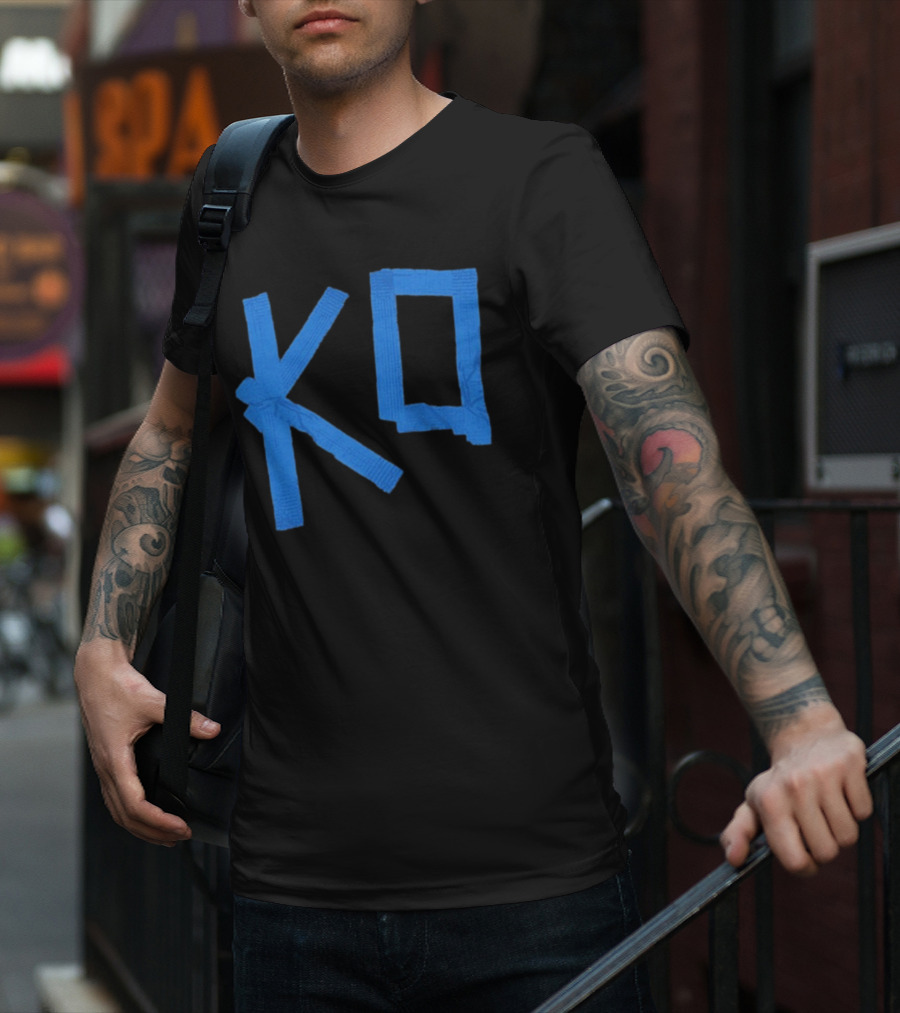 KO Martial Arts Blue Belt Letters T-Shirt