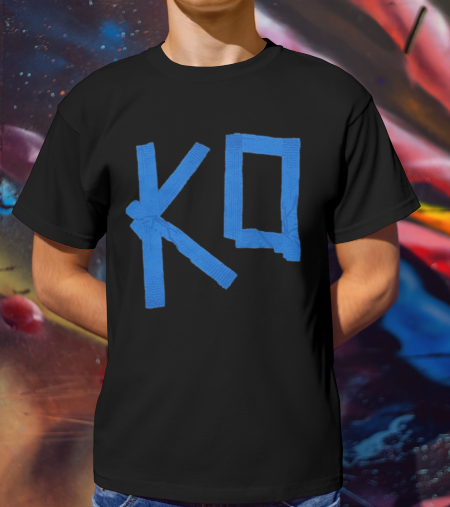 KO Martial Arts Blue Belt Letters T-Shirt