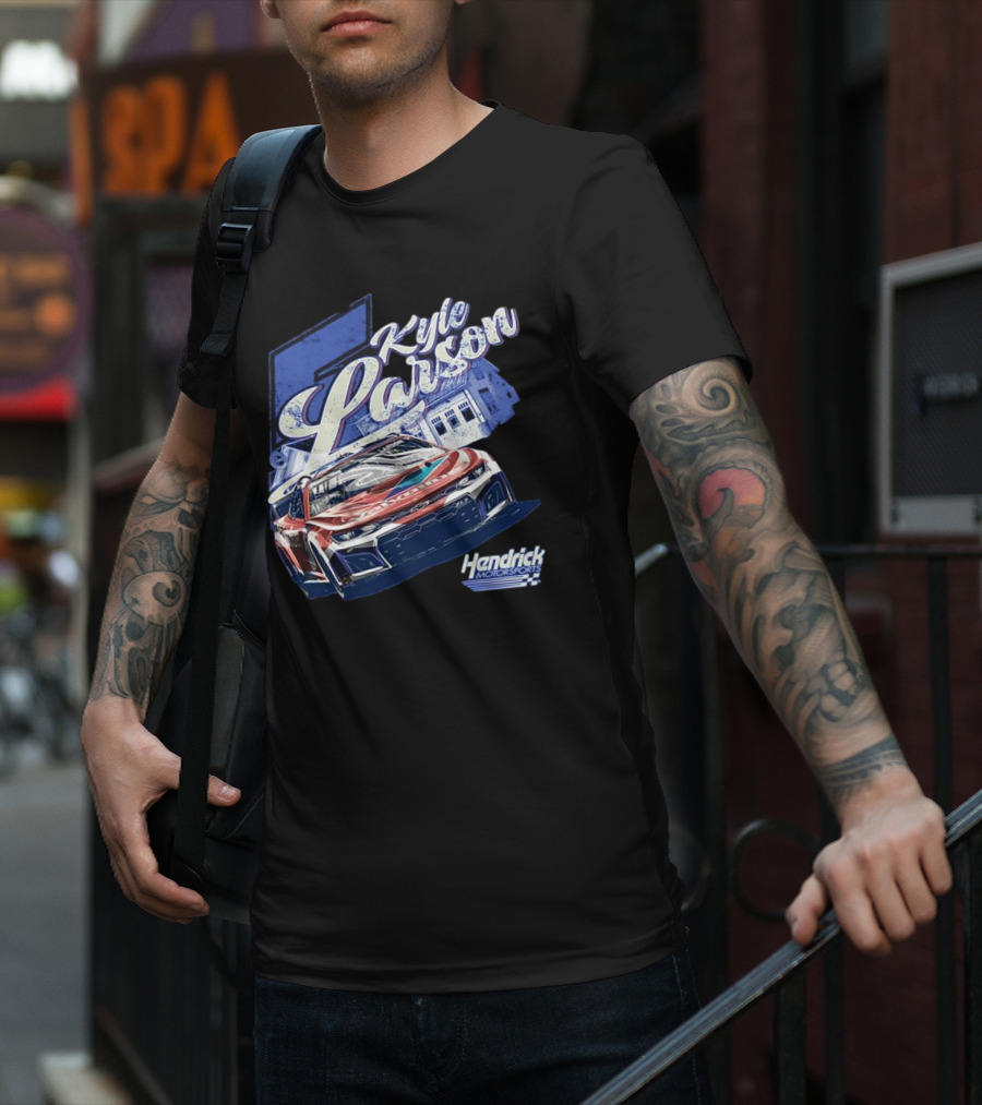 Kyle Larson Hendrick Motorsports Valvoline Racing Car T-Shirt