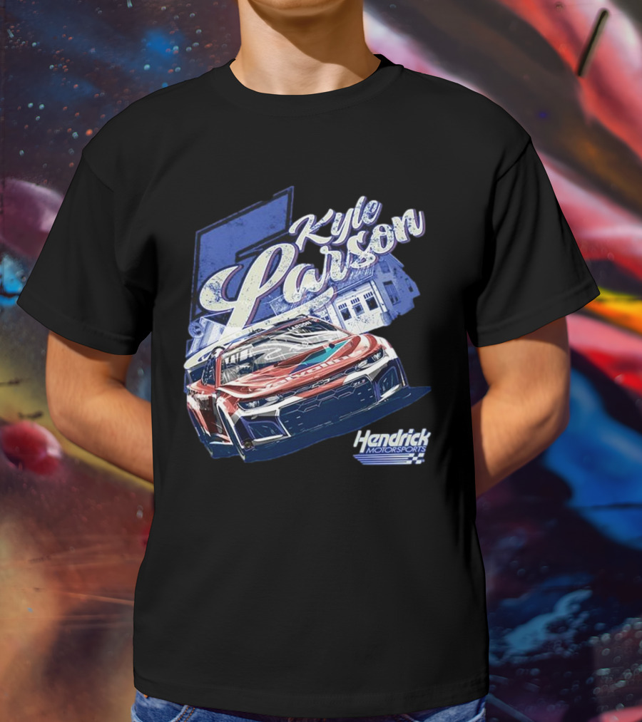 Kyle Larson Hendrick Motorsports Valvoline Racing Car T-Shirt