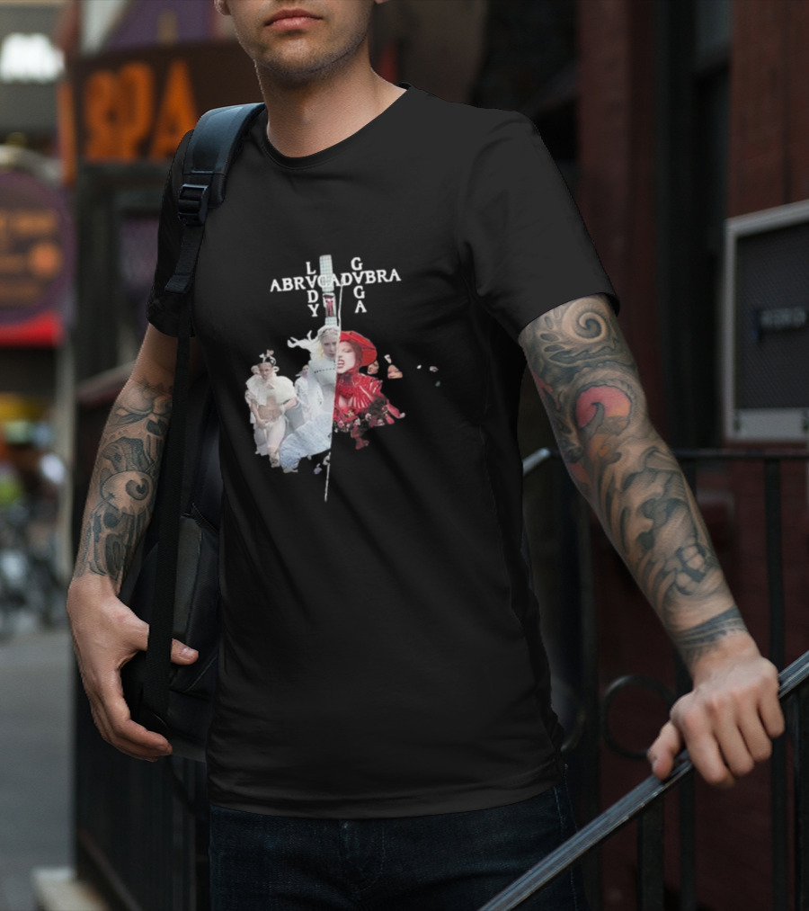 Lady Gaga Abracadabra Collage Fashion Art Style T-Shirt