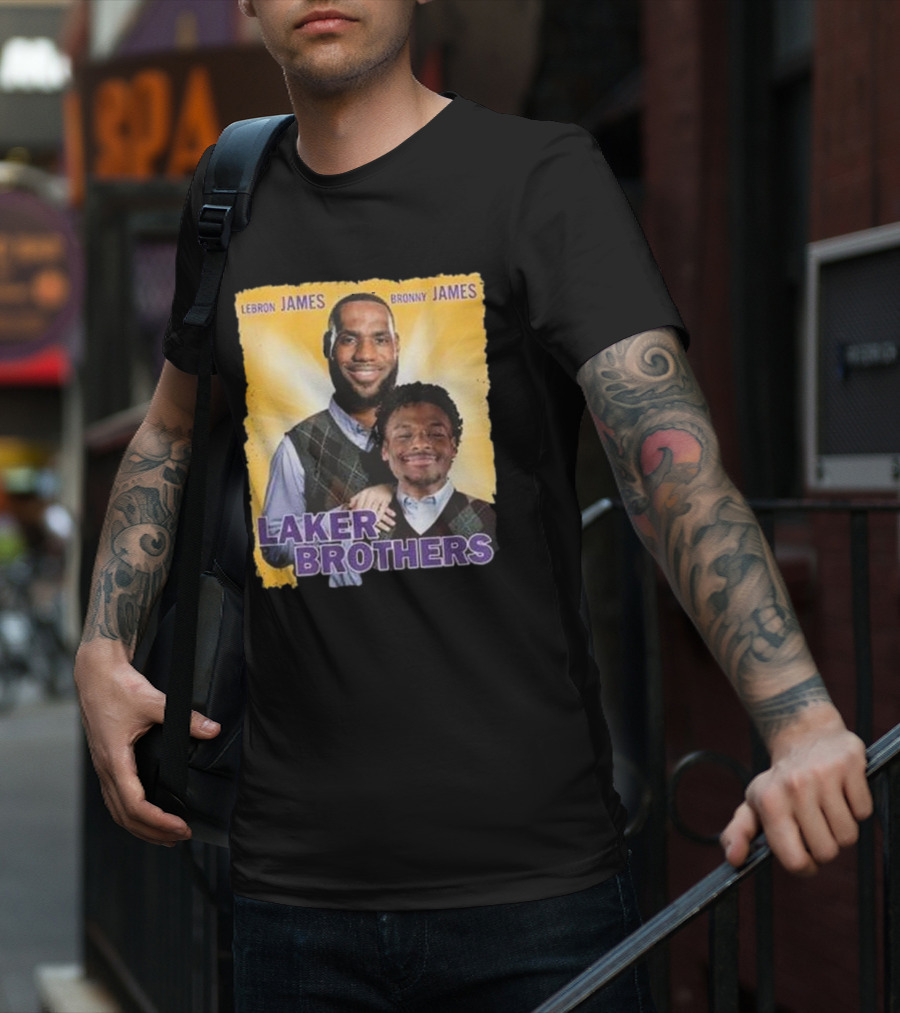 LEBRON JAMES BRONNY JAMES LAKER BROTHERS T-Shirt