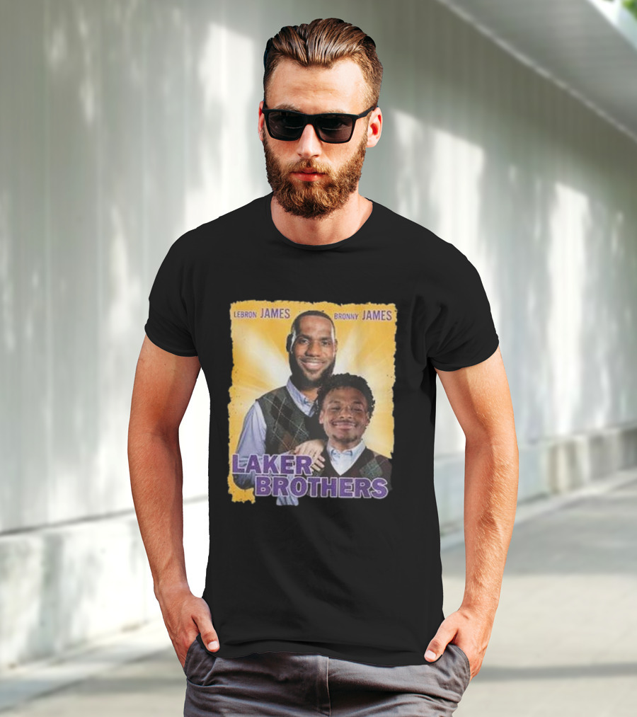 LEBRON JAMES BRONNY JAMES LAKER BROTHERS T-Shirt