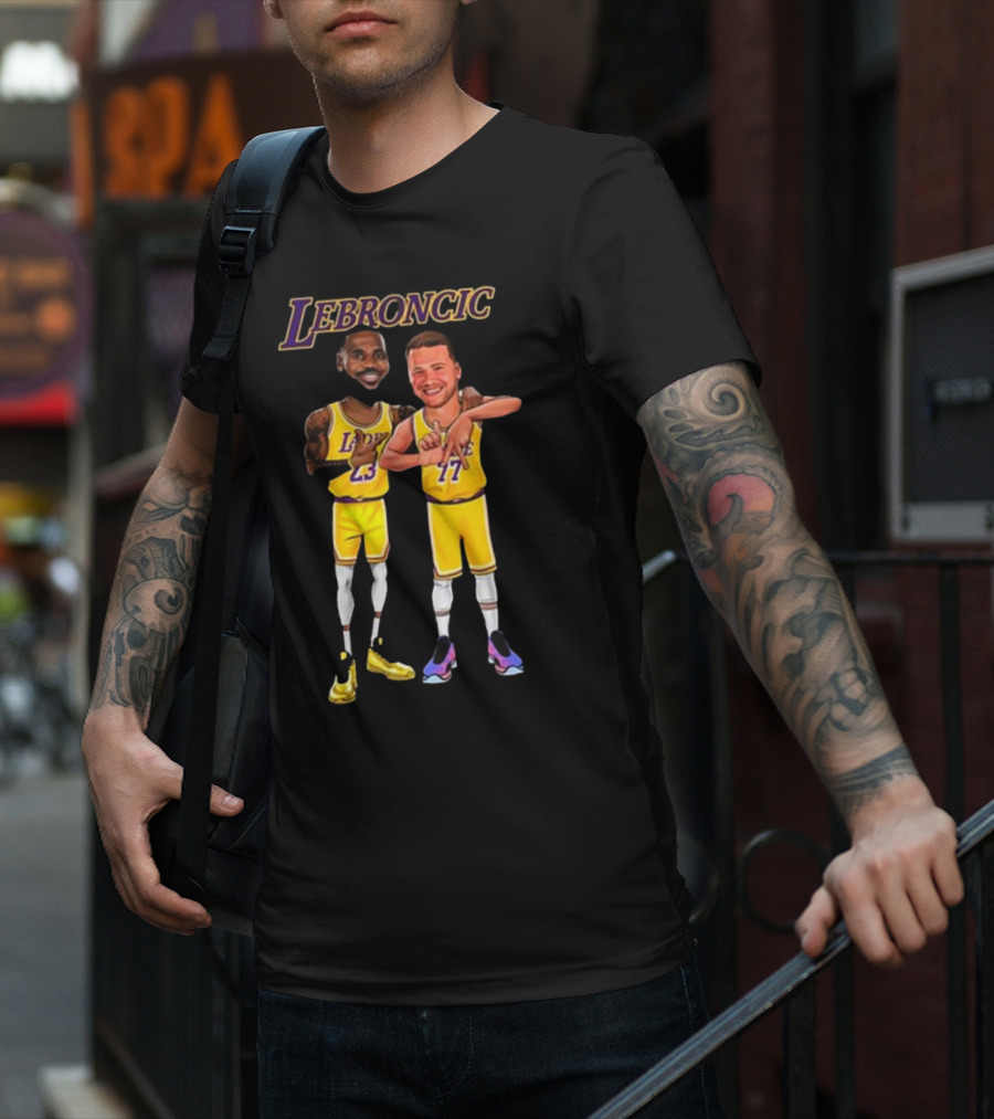 LeBroncic Los Angeles Lakers LeBron James Luka Dončić All Day Everyday T-Shirt