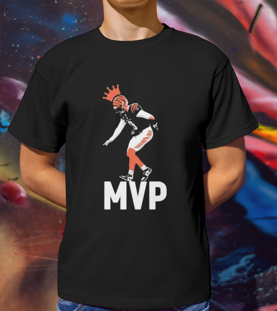 Lfg Cincy Jackpot Joey Mvp Football Player Illustration With Crown T-Shirt