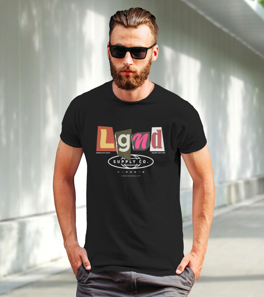 Lgnd Supply Co Ransom Cutout Letter Style T-Shirt