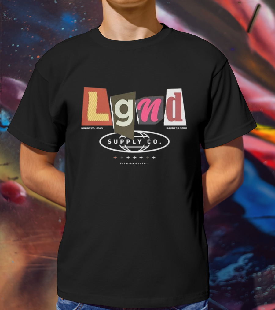 Lgnd Supply Co Ransom Cutout Letter Style T-Shirt