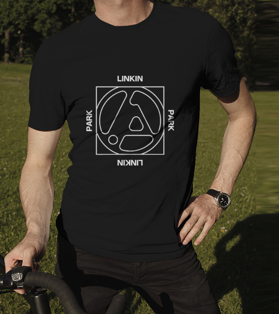 Linkin Park Tan Ladies FZ Box Logo T-Shirt