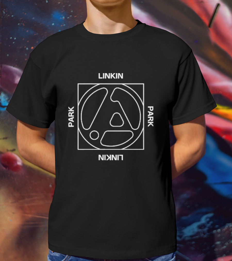 Linkin Park Tan Ladies FZ Box Logo T-Shirt