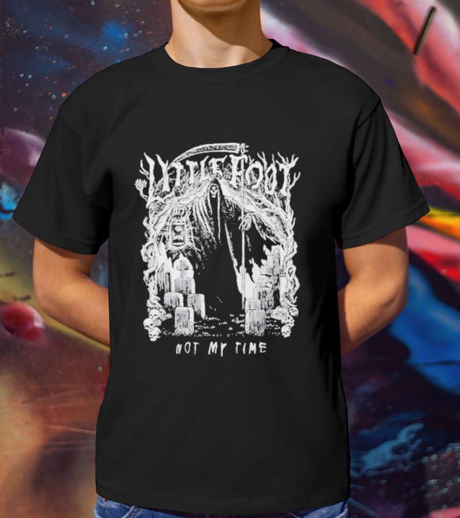 Little Foot Not My Time Diablo Macabre Forest Candle Scene T-Shirt