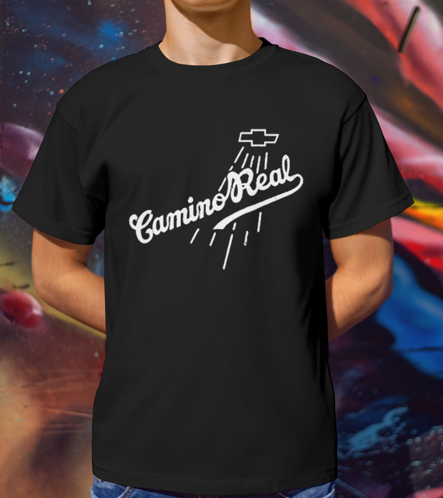 Los Angeles Dodgers Teoscar Hernandez Camino Real Chevrolet Logo T-Shirt