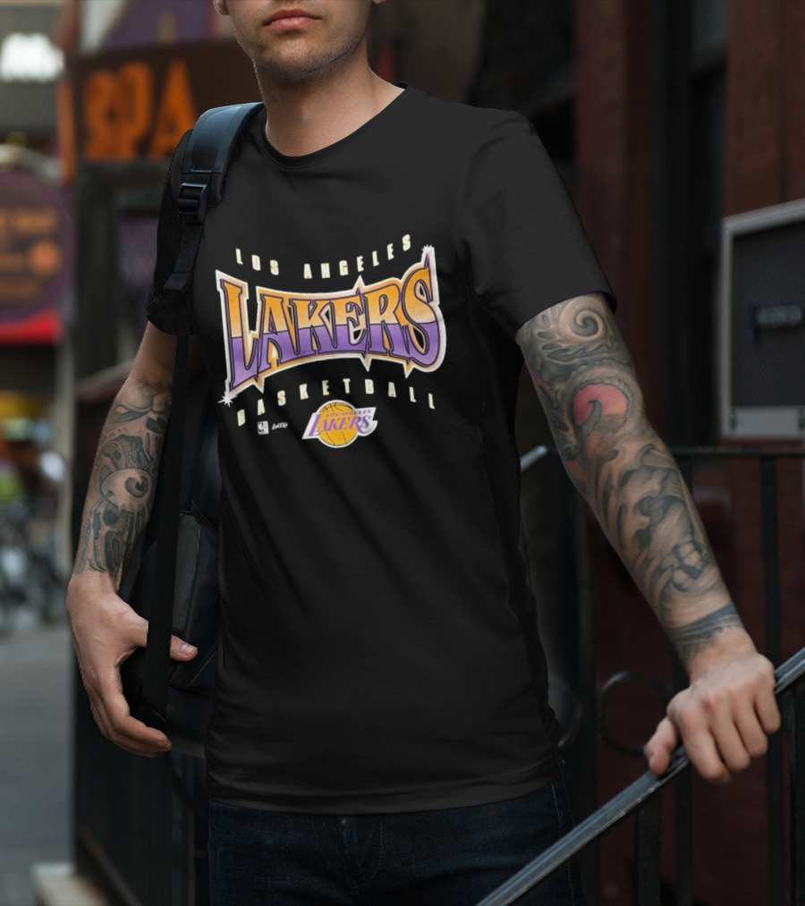 Los Angeles Lakers Basketball Vintage Style Typography T-Shirt