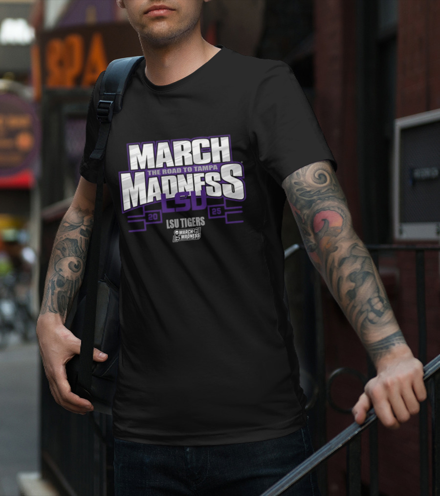LSU Tigers March Madness 2025 The Road To Tampa T-Shirt