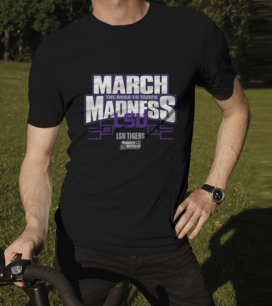 LSU Tigers March Madness 2025 The Road To Tampa T-Shirt