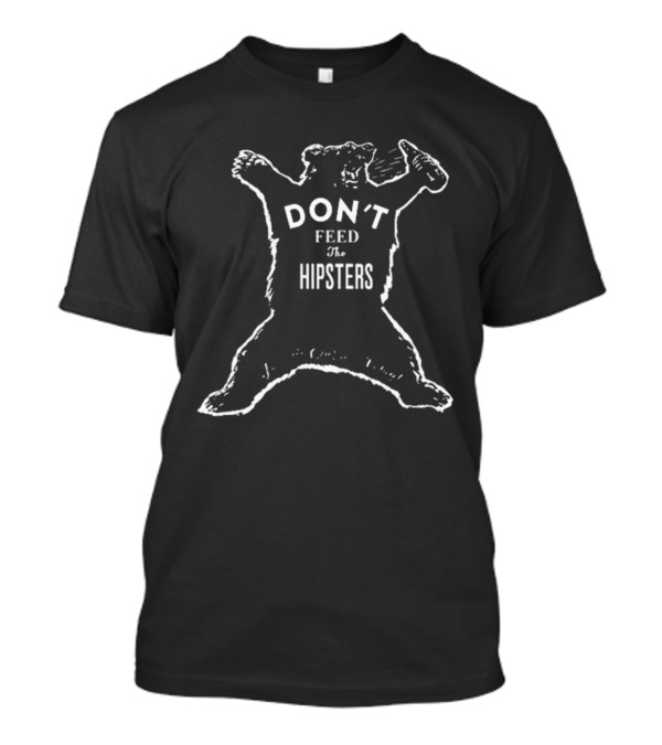 Marjorie Taylor Greene Press Release Parody Don’t Feed The Hipsters Drinking Bear T-Shirt