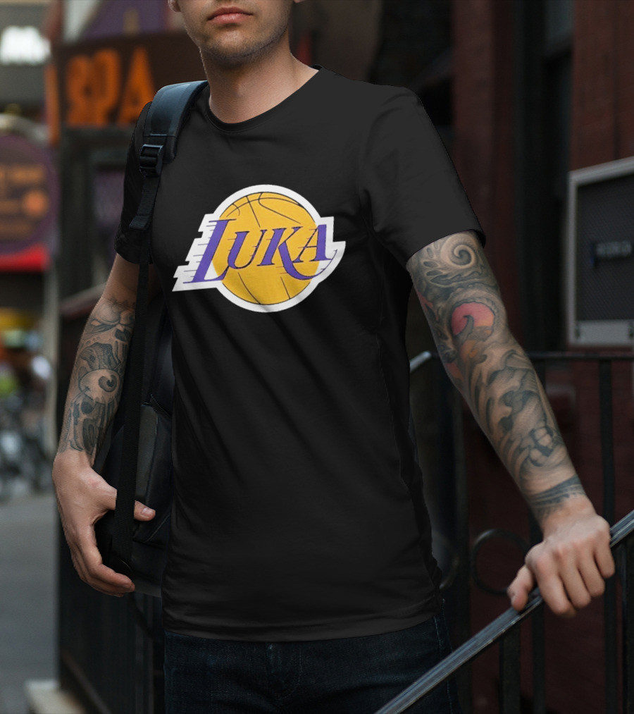 Luka Los Angeles Showtime Basketball-Inspired T-Shirt