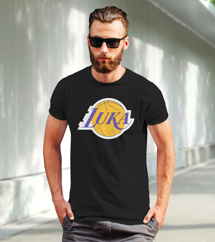 Luka Los Angeles Showtime Basketball-Inspired T-Shirt