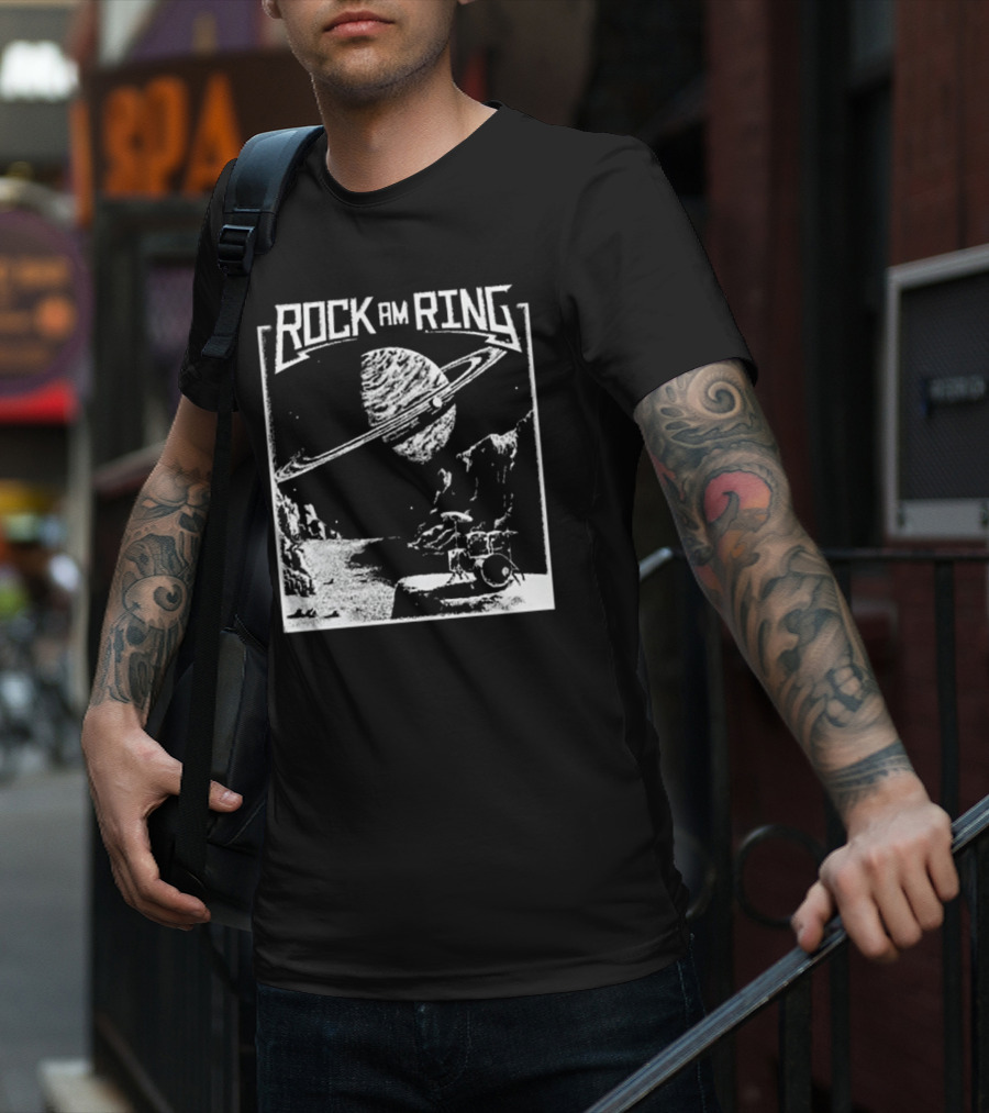 Rock Am Ring Lunar Beat Community Contest Gewinner Saturn Planet Drums T-Shirt