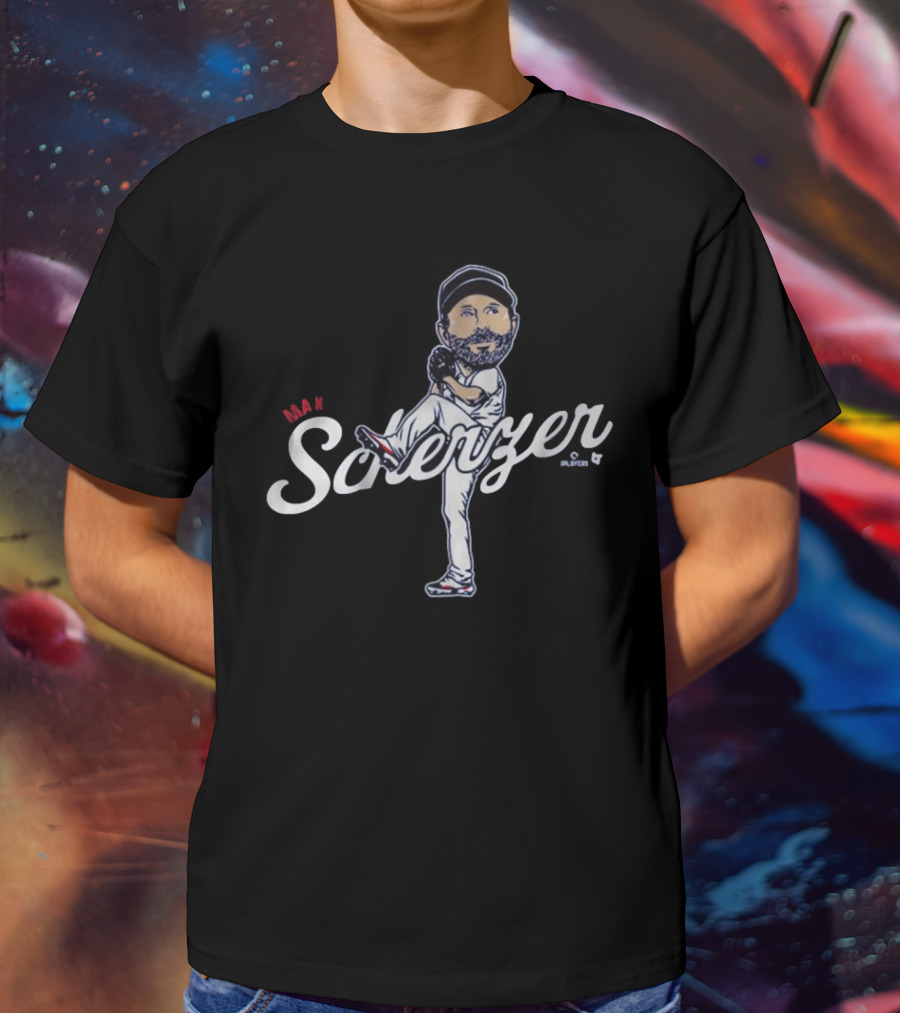 Max Scherzer Caricature Toronto Blue Jays MLB Pitcher Baseball T-Shirt