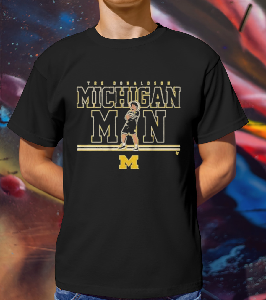 THE DONALDSON MICHIGAN MAN MICHIGAN BASKETBALL T-Shirt