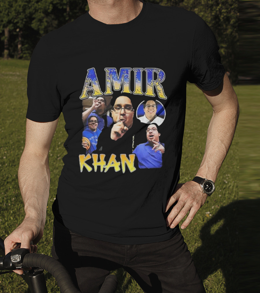 Amir Khan McNeese State University Blue And Gold Style T-Shirt