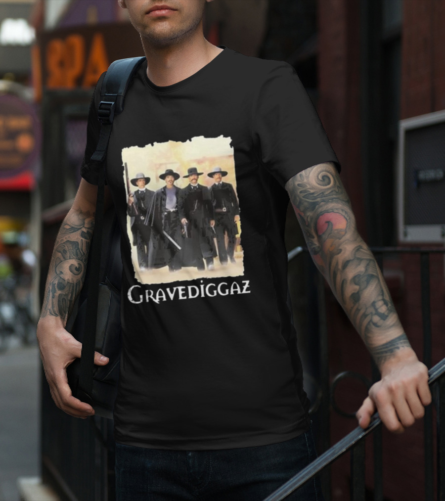 Methsyndicate Gravediggaz Tombstone Western Gunslingers T-Shirt