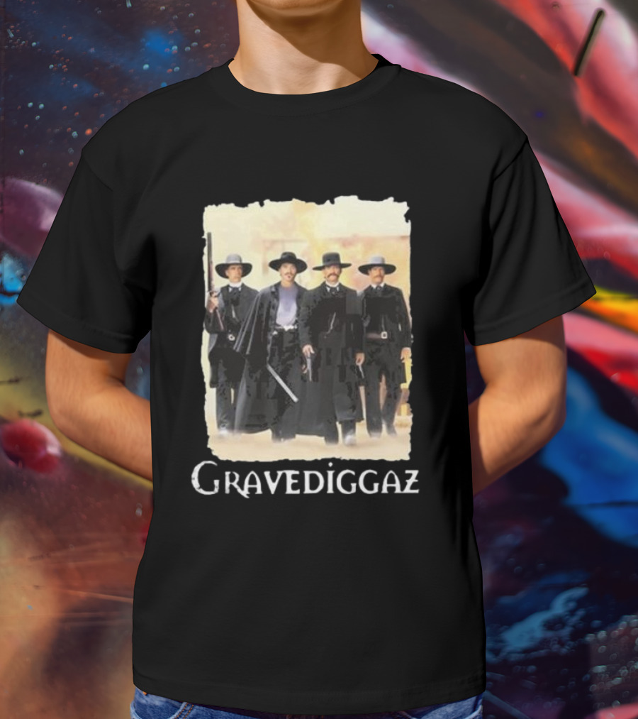 Methsyndicate Gravediggaz Tombstone Western Gunslingers T-Shirt