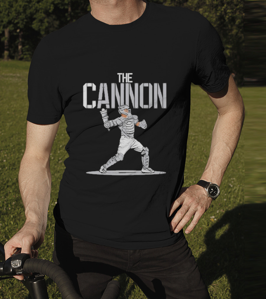 Mets Sean Manaea The Cannon Catcher Stance And Gear T-Shirt